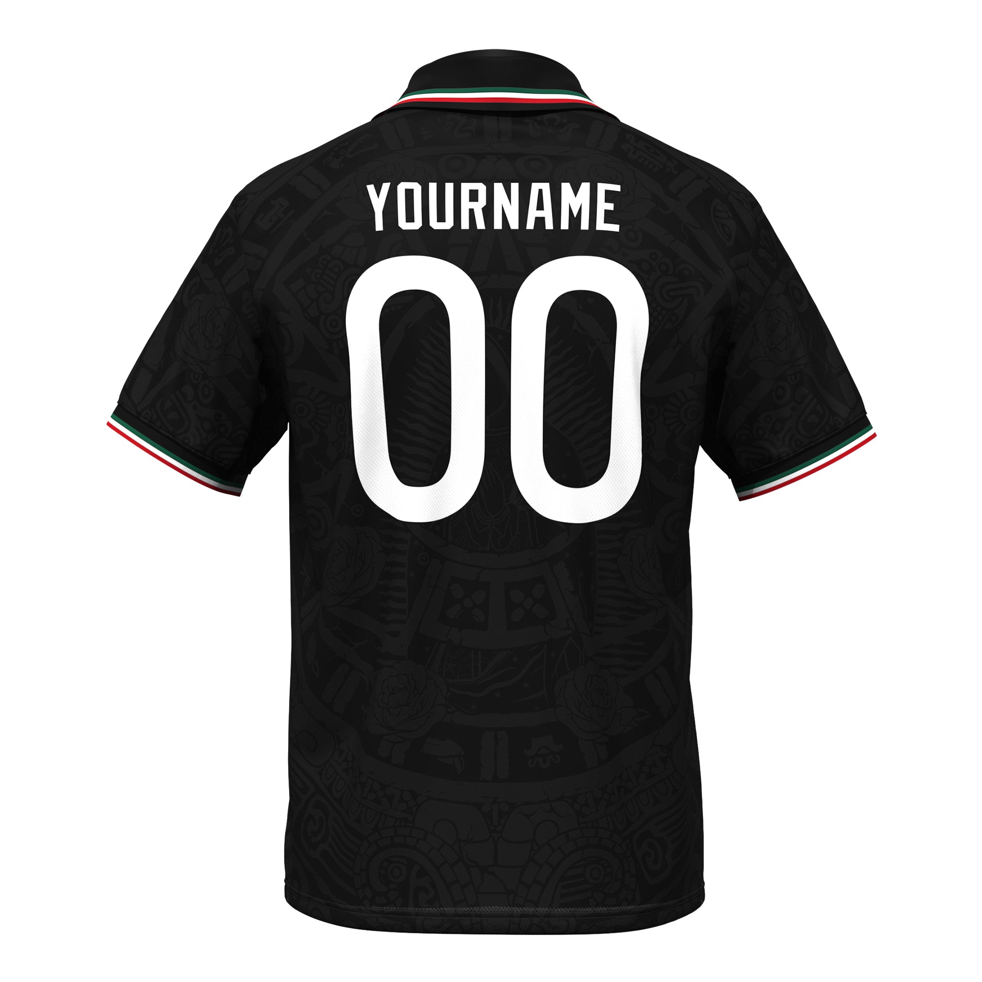 Mexico Heritage Retro Custom Football Jersey Soccer Shirt World Black