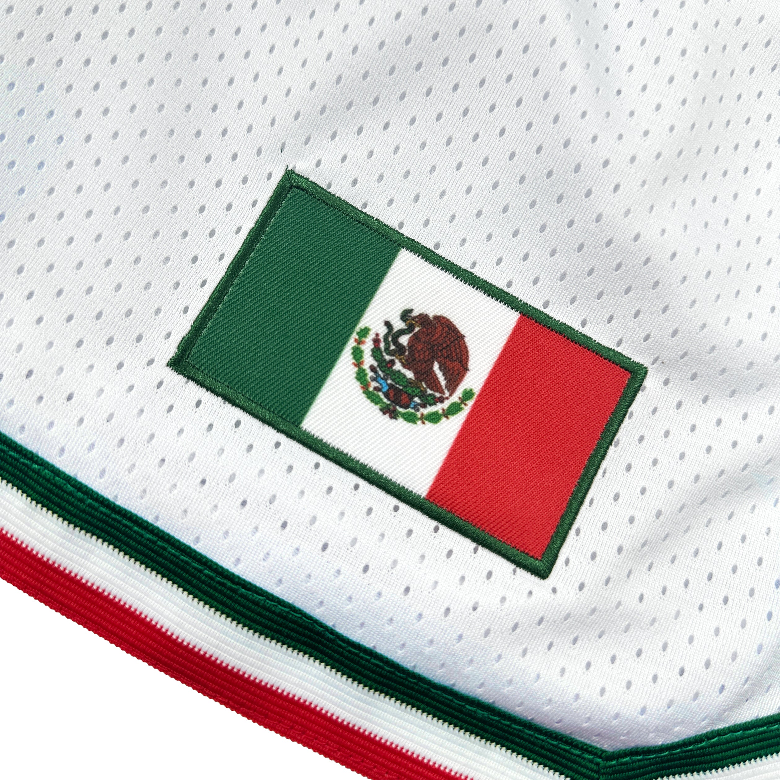 Mexico Heritage White Basketball Shorts