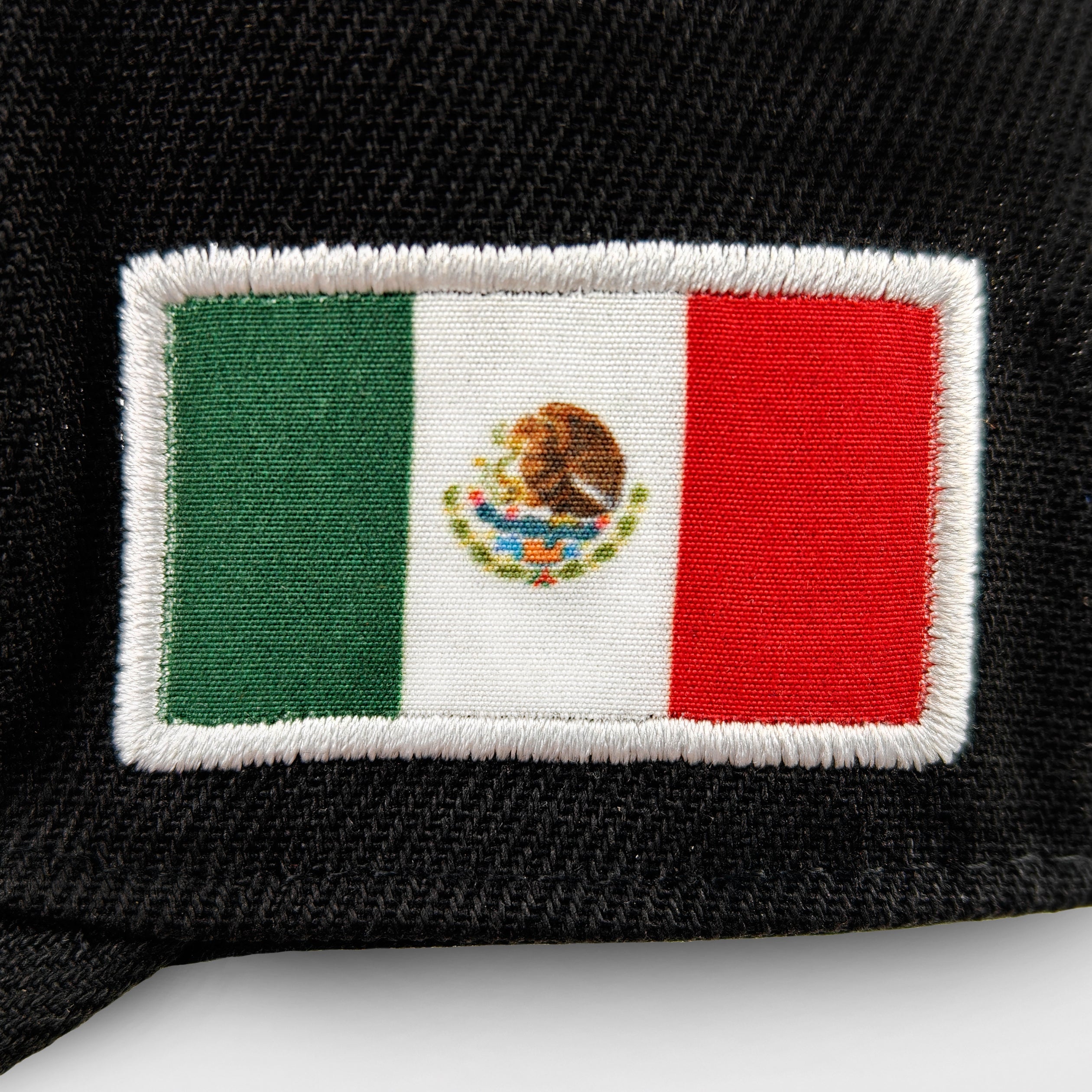 Mexico Heritage Black Adjustable Snapback Cap Embroidered