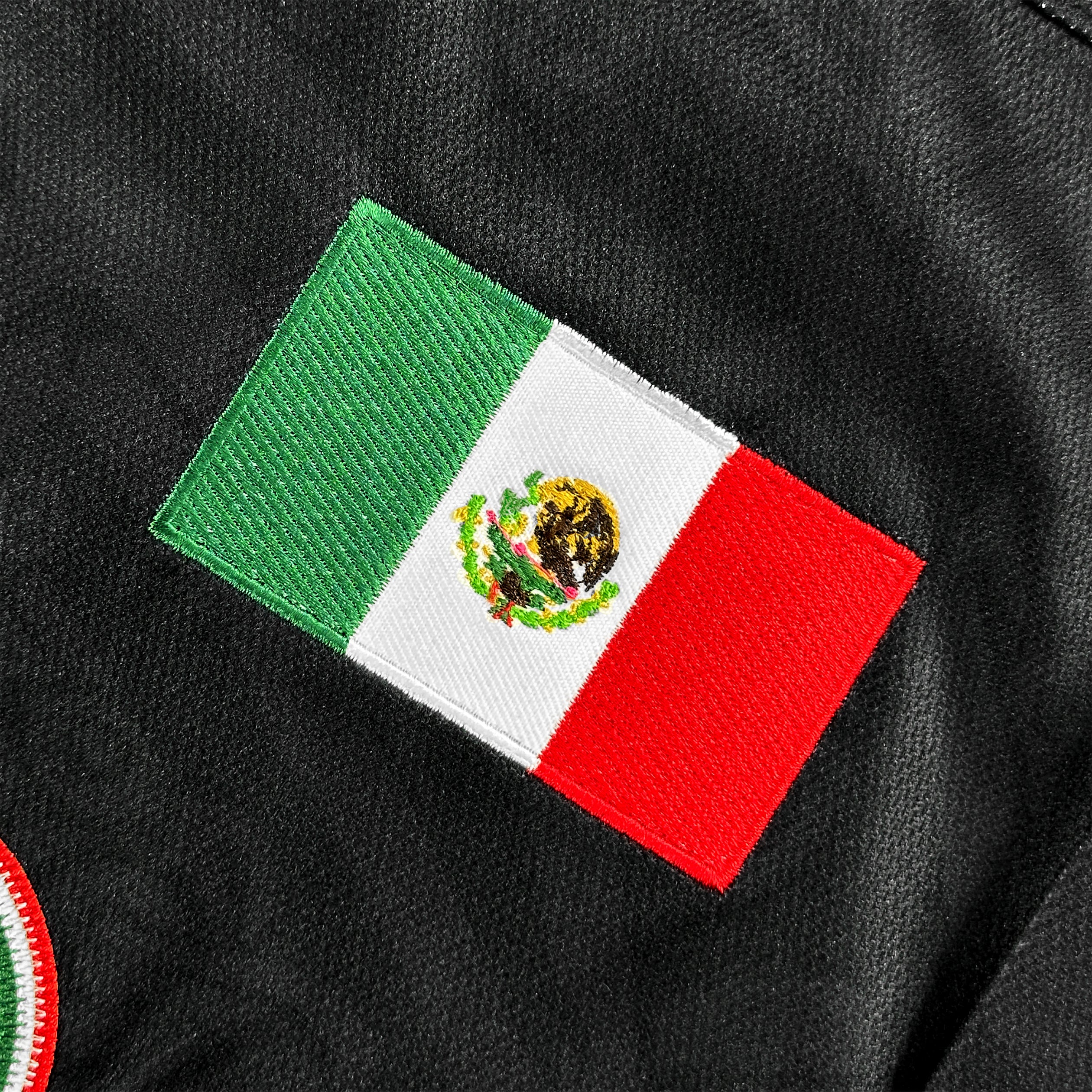 Mexico Heritage Black Custom Ice Hockey Jersey Stitched