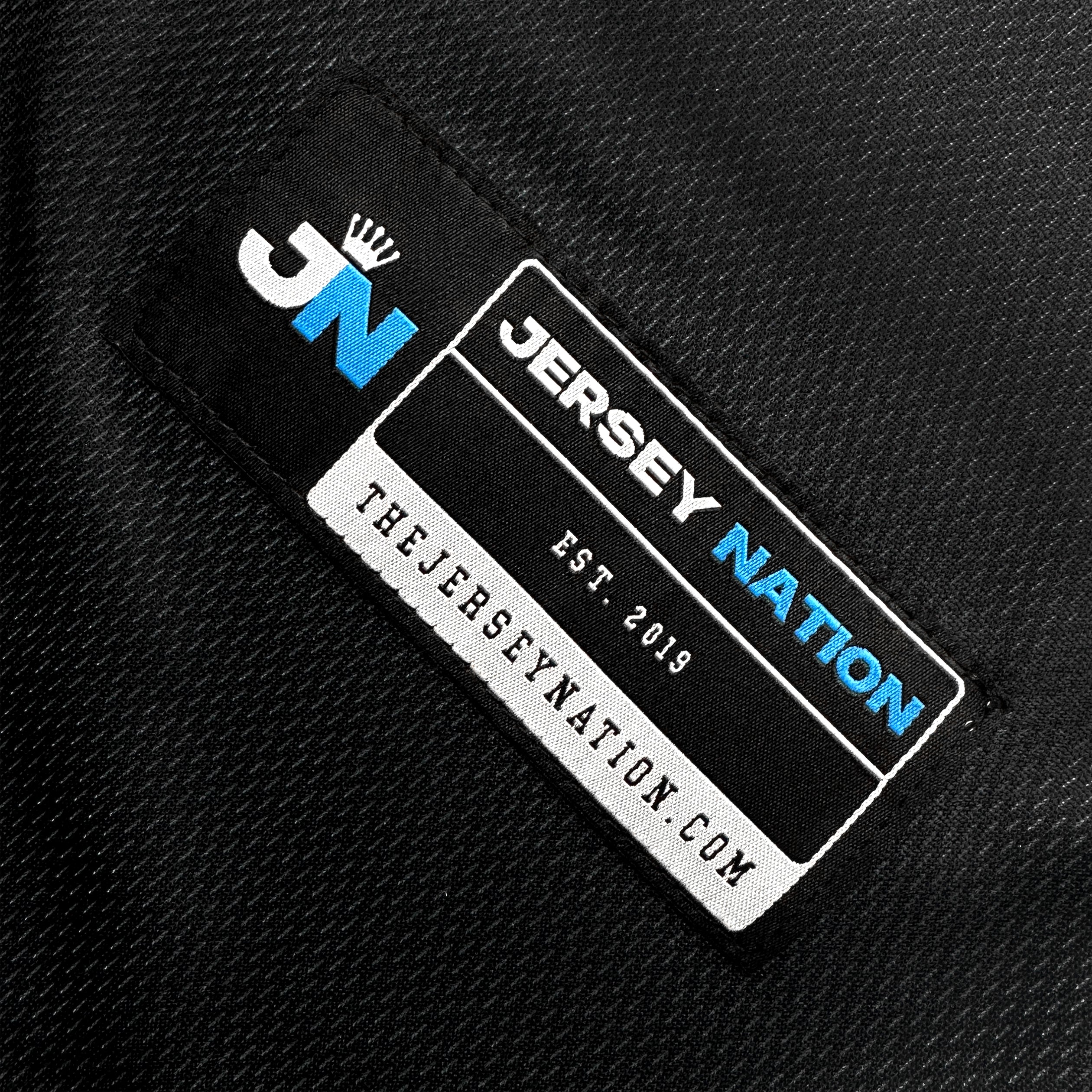 Mexico Heritage Custom Black Baseball Jersey Sleeves Closeup Stitched