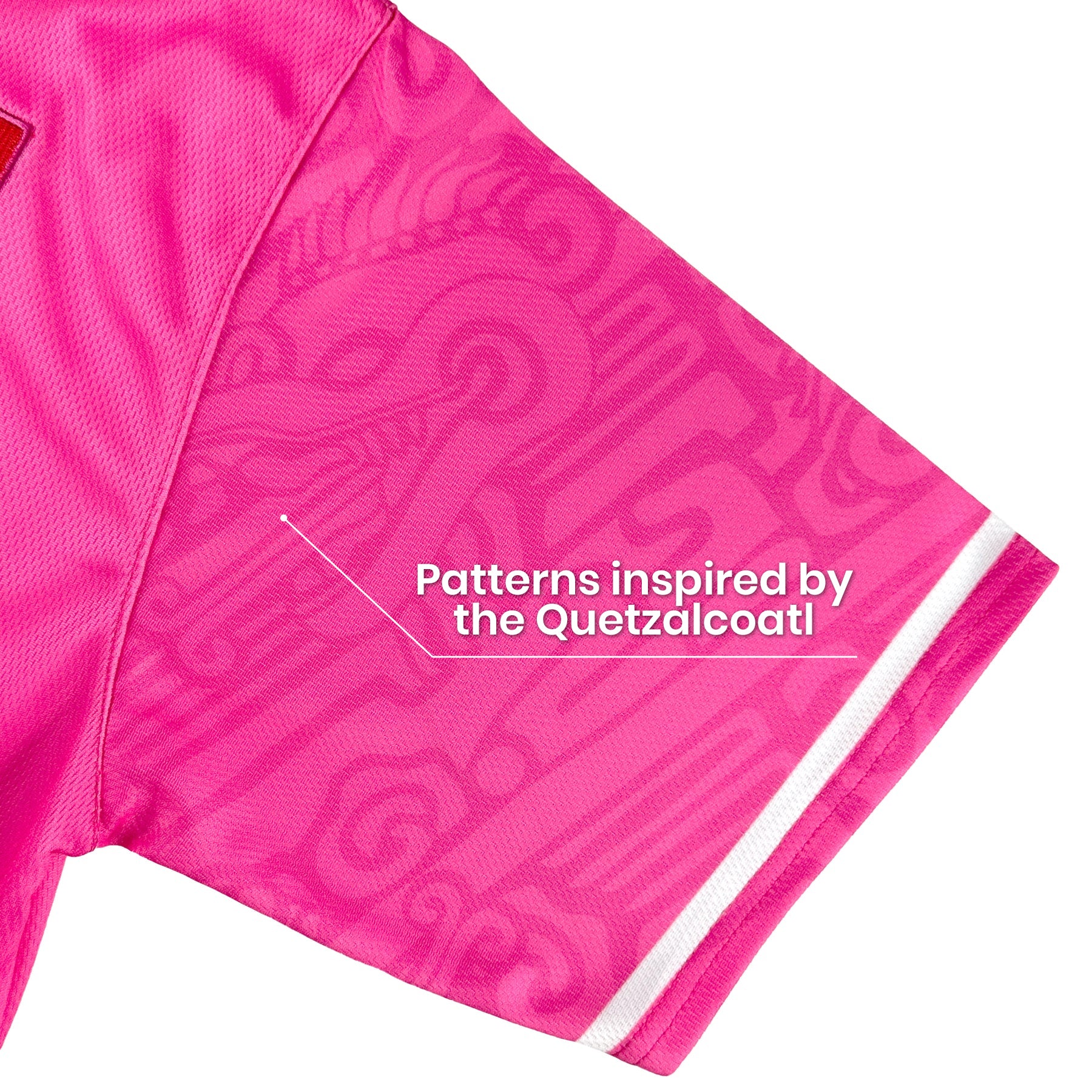 Mexico Heritage Custom Pink Baseball Jersey Sleeves