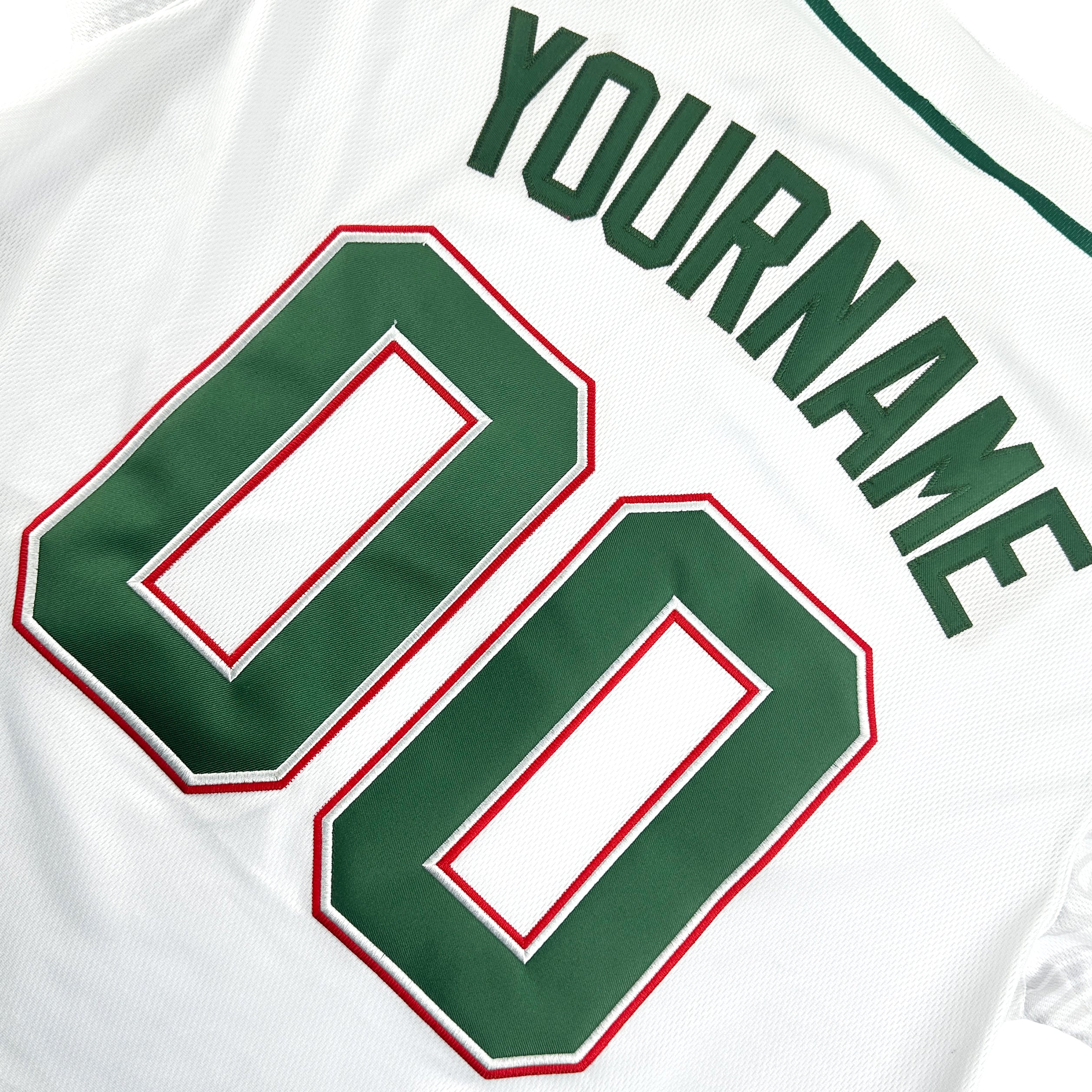 Mexico Heritage Custom White Baseball Jersey Stitched Customized