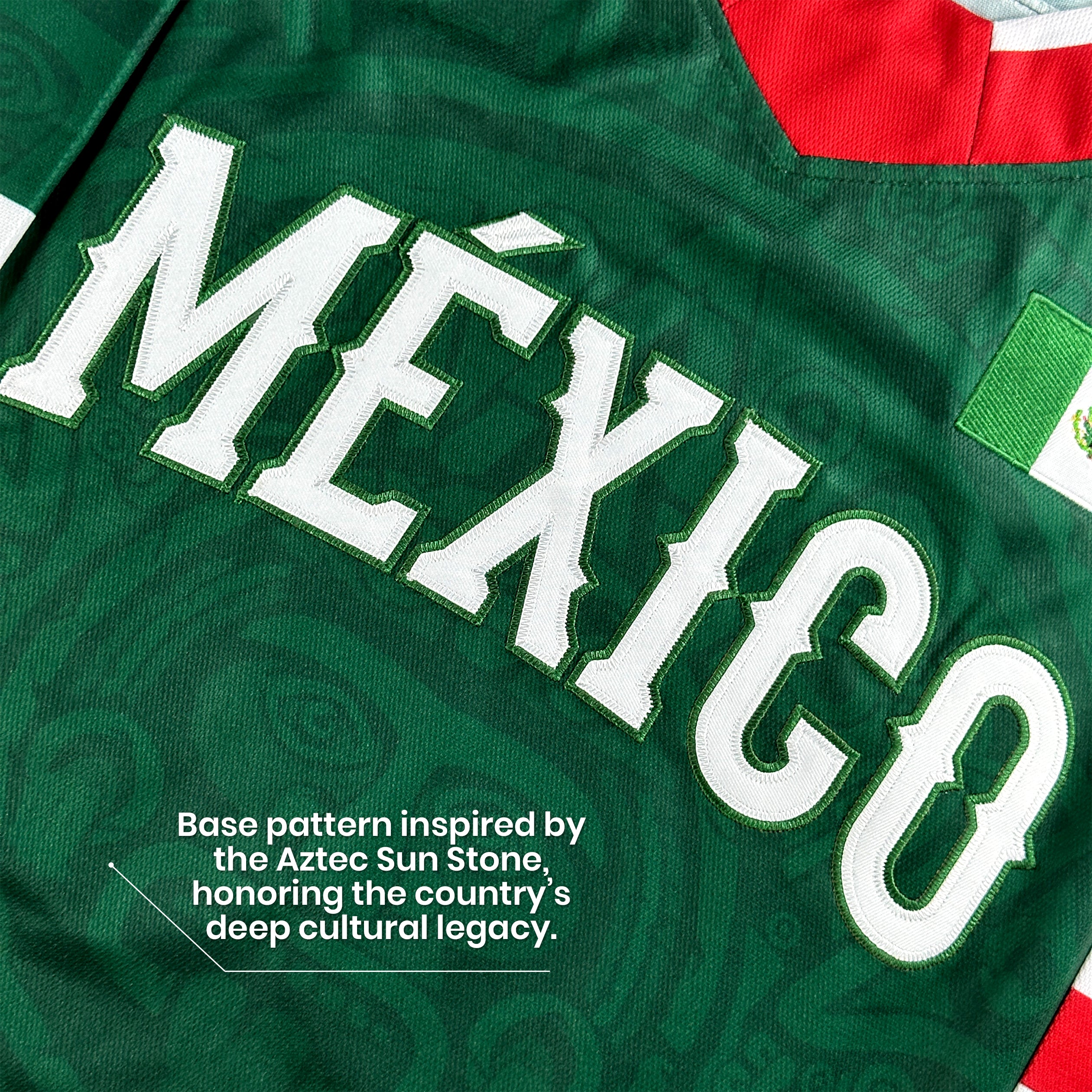 Mexico Heritage Green Custom Ice Hockey Jersey Customized