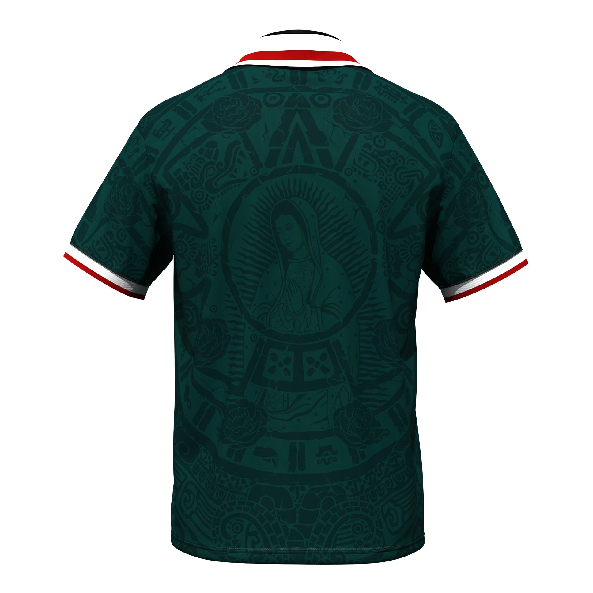 Mexico Heritage Retro Custom Football Green Jersey Back