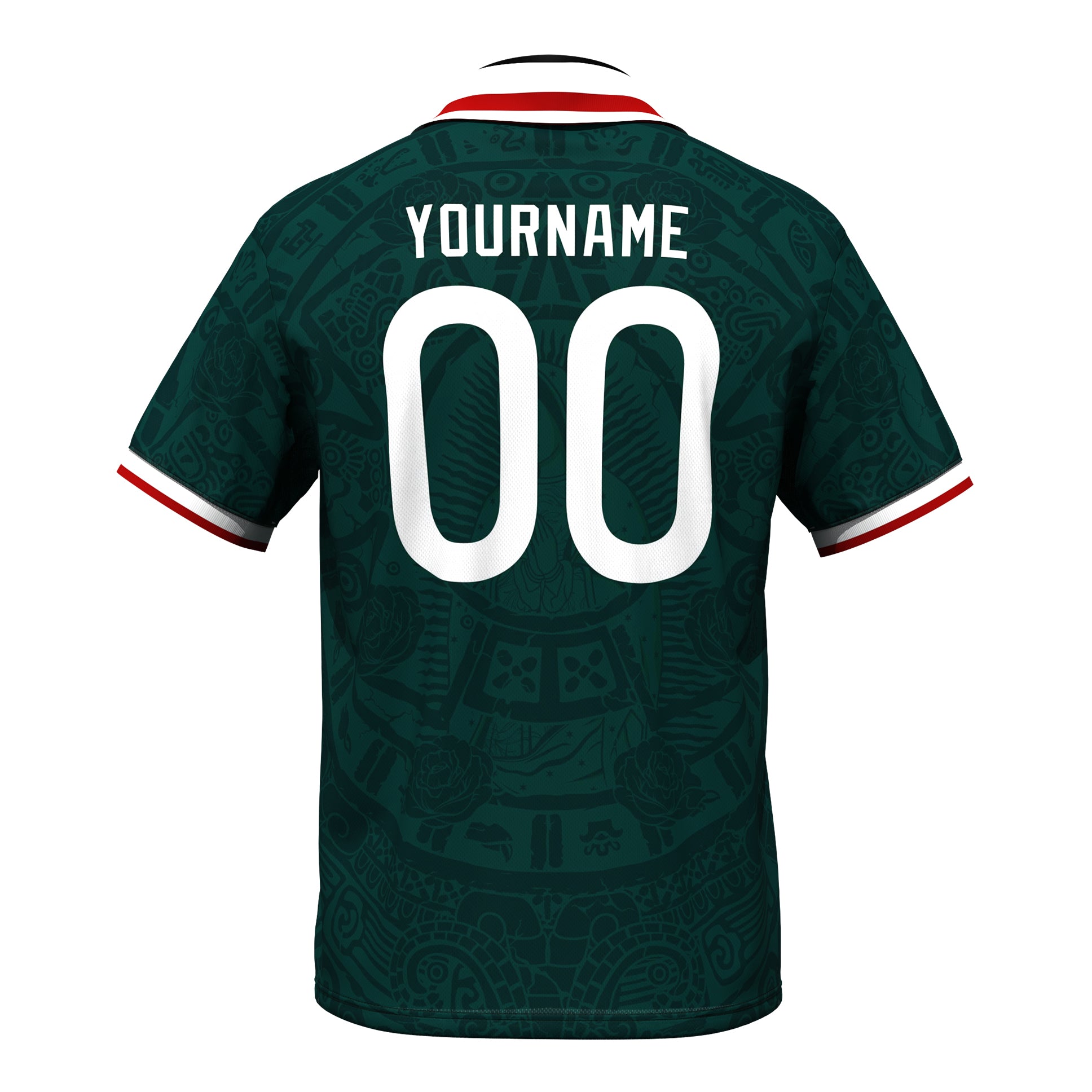 Mexico Heritage Retro Custom Football Green Jersey Customized