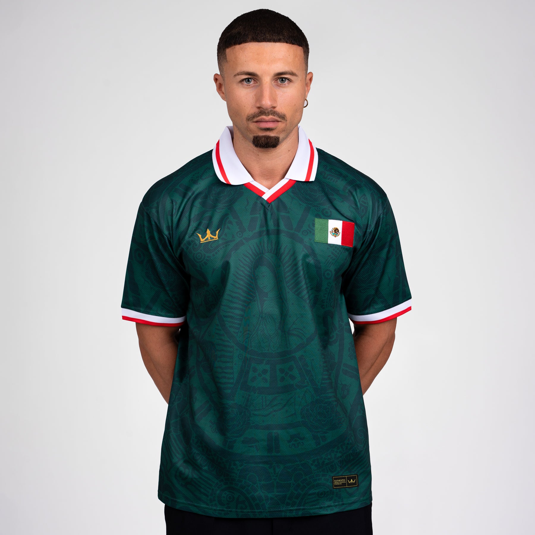 Mexico Heritage Retro Custom Football Jersey Model World Soccer Mexican Shirt Lady of Guadalupe 
