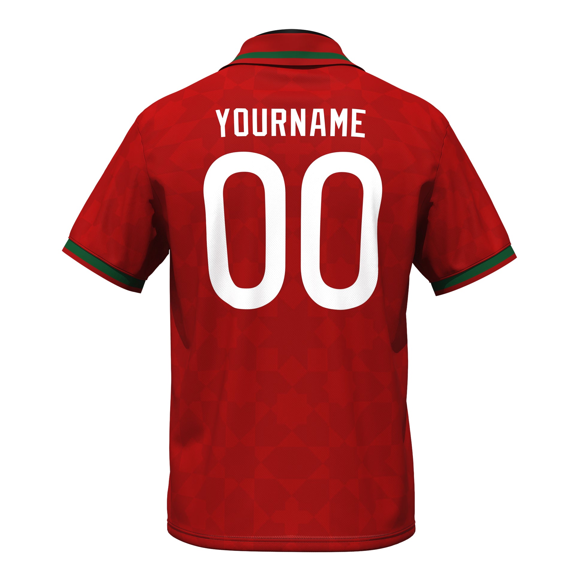 Morocco Heritage Retro Custom Football Red Jersey Customized