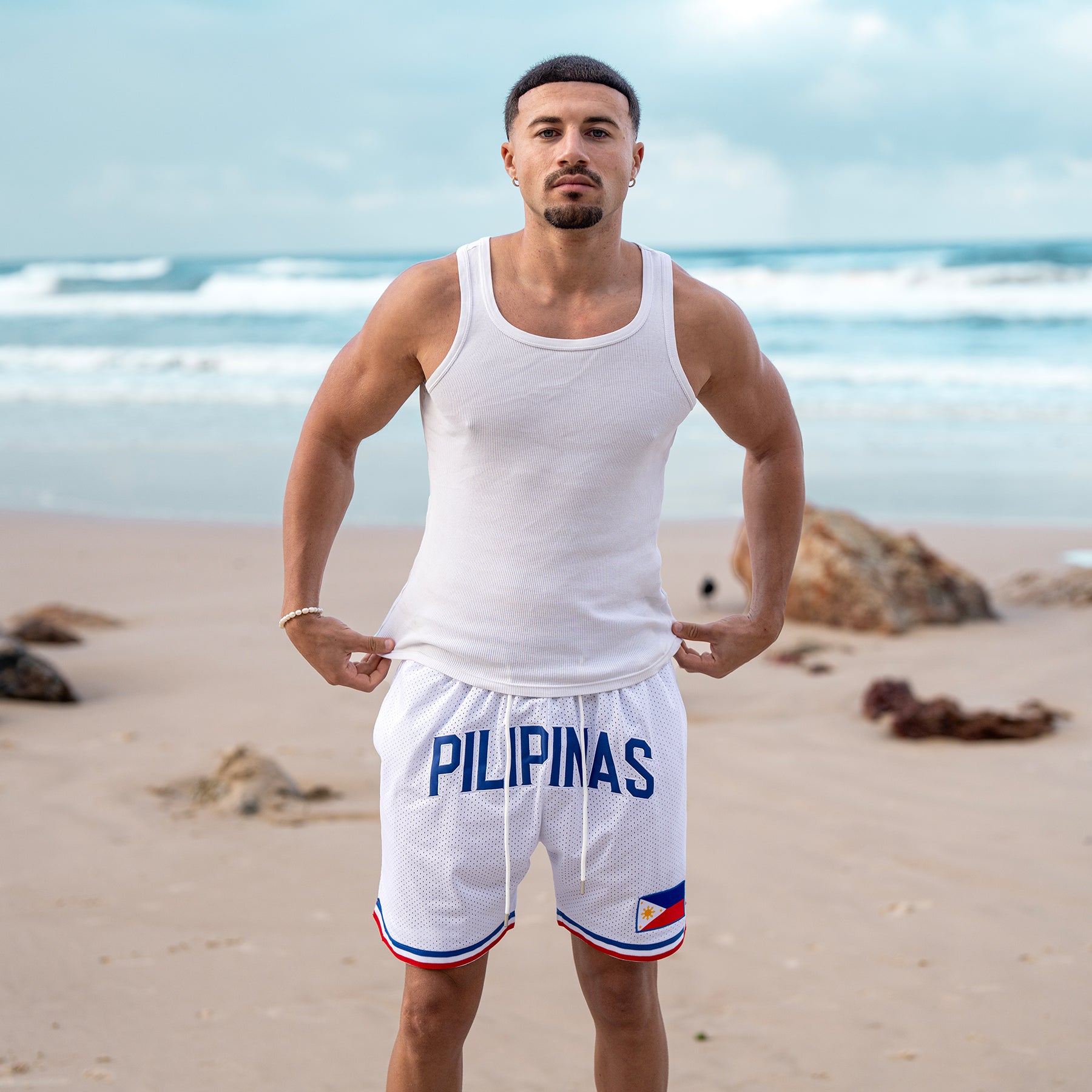 Philippines White Basketball Shorts