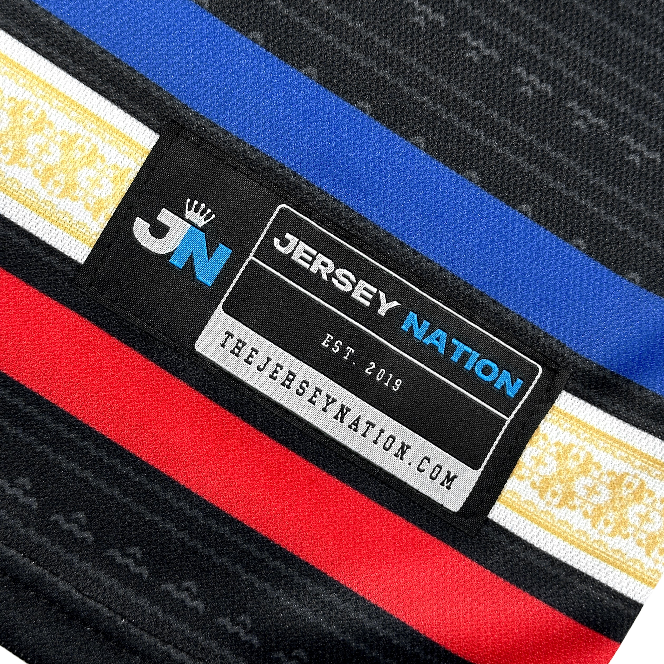 Philippines Black Heritage Customized Ice Hockey Jersey 