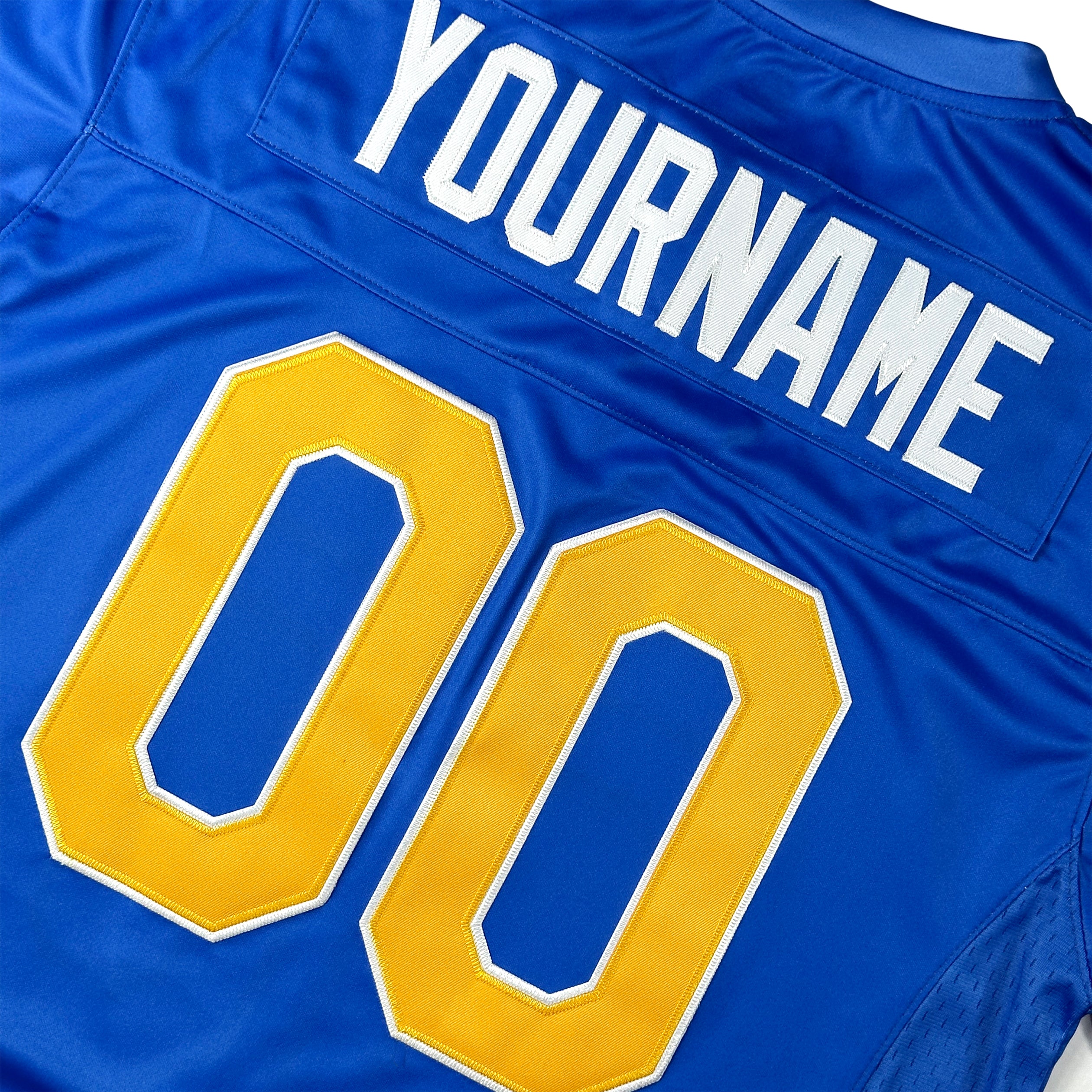 Philippines Heritage Blue Custom American Football Jersey Embroidered Back Customized Your Name and Number