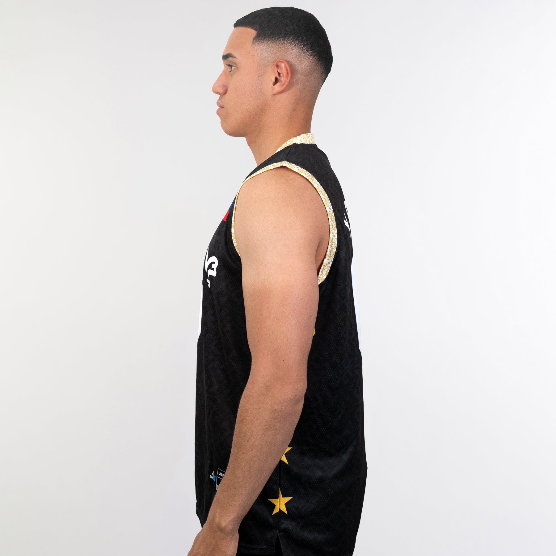 Philippines Heritage Custom Basketball Black Jersey Model Side