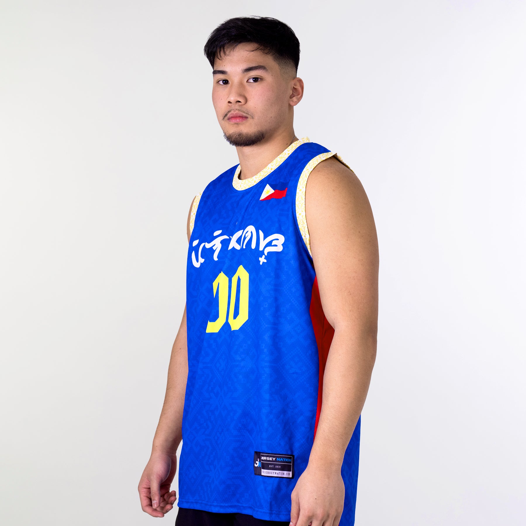 Philippines Heritage Custom Basketball Blue Jersey Model