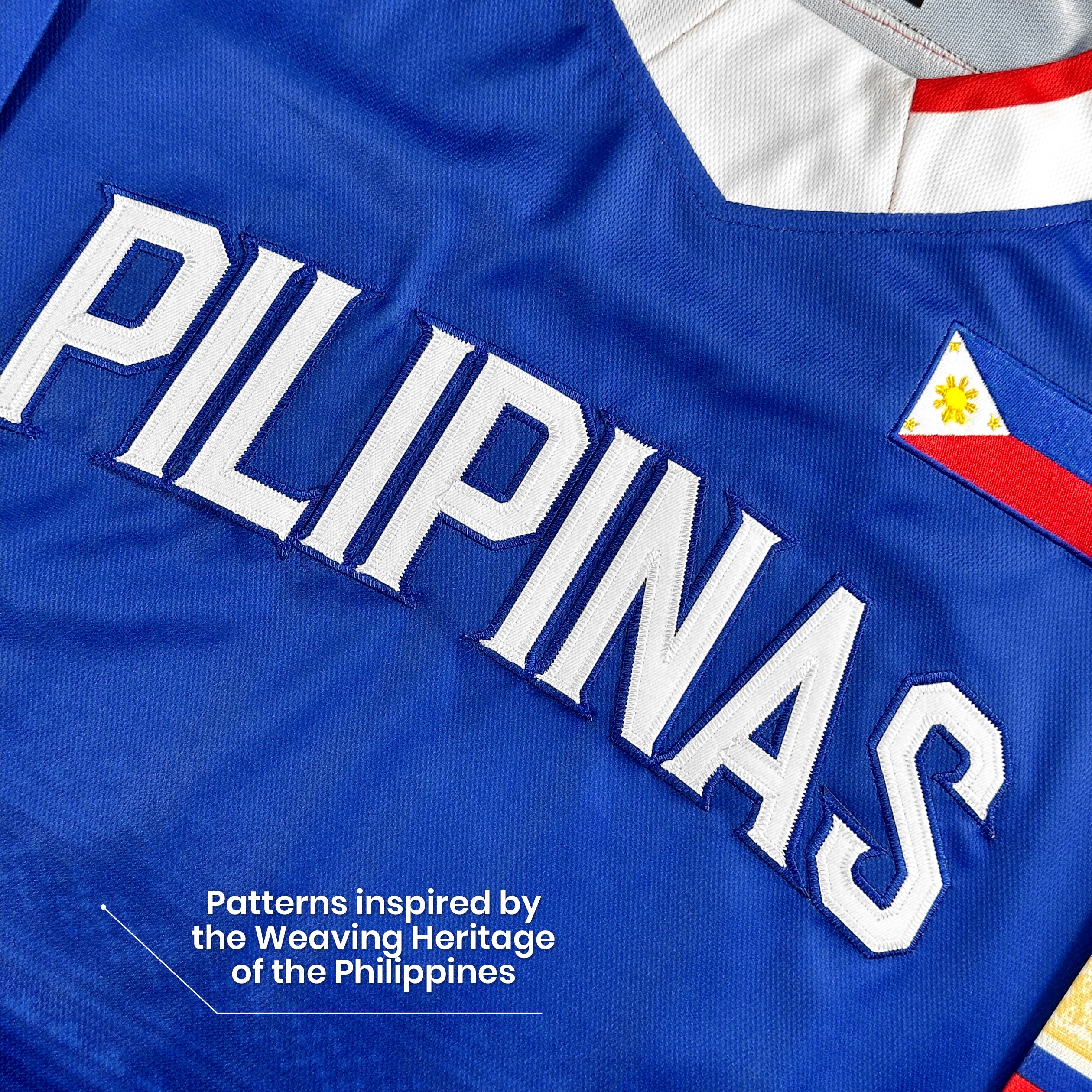 Philippines Heritage Custom Hockey Jersey Blue