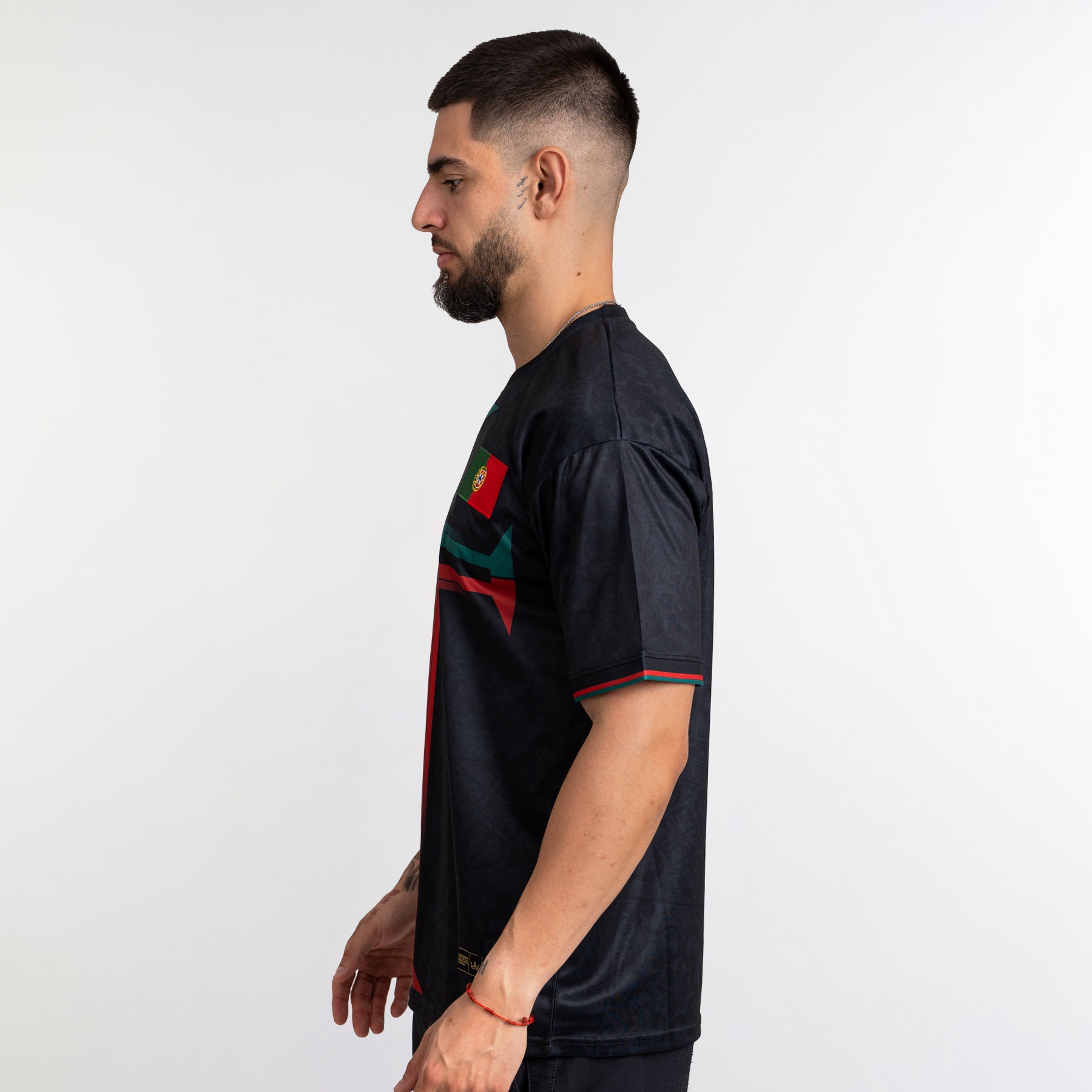 Portugal Heritage Custom Black Football Jersey Soccer Shirt World Portuguese 