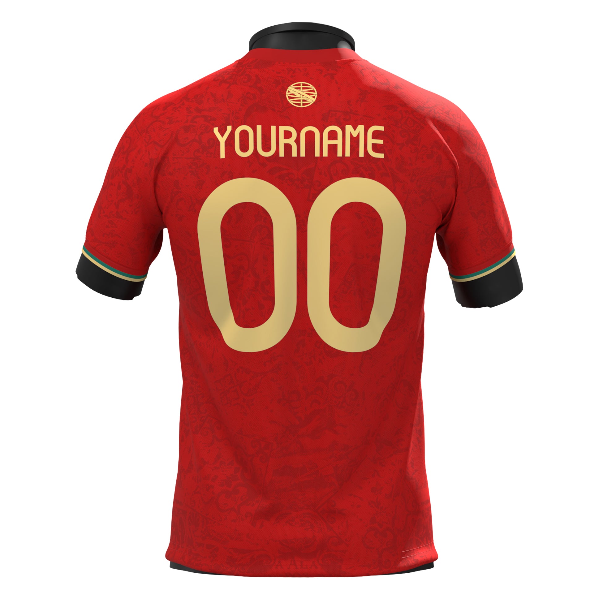 Portugal Heritage Custom Red Football Jersey Soccer Shirt World Portuguese 
