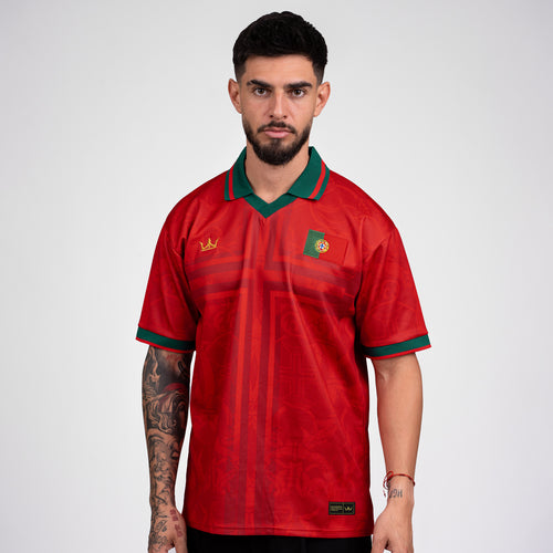 Portugal Heritage Retro Custom Football Jersey World Shirt Portuguese 
