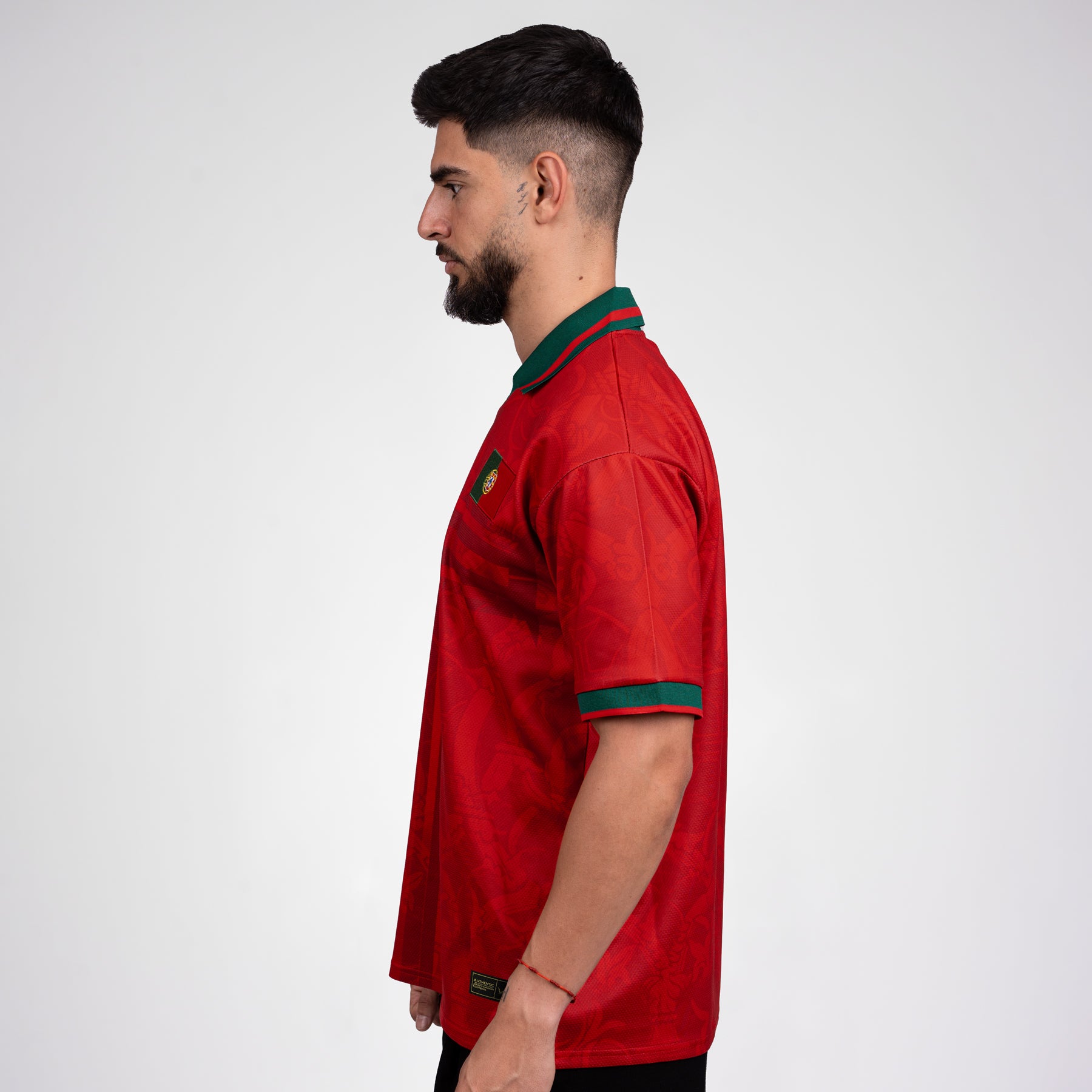 Portugal Heritage Retro Custom Football Jersey World Sleeves