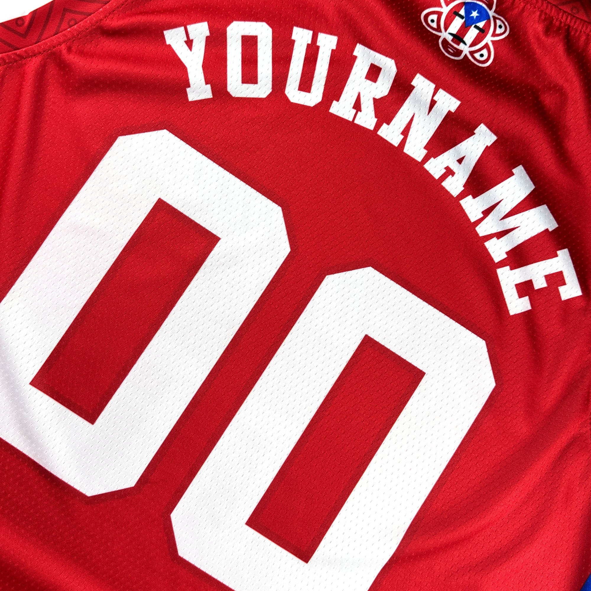 Puerto Rico Red Custom Basketball Jersey