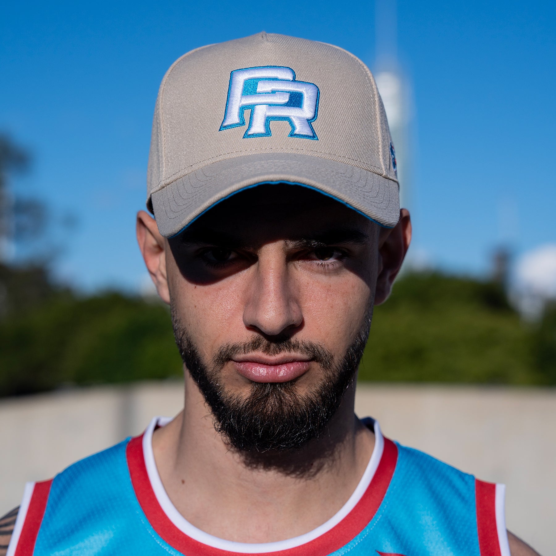 Puerto Rico Heritage Cream Snapback Cap Back Model