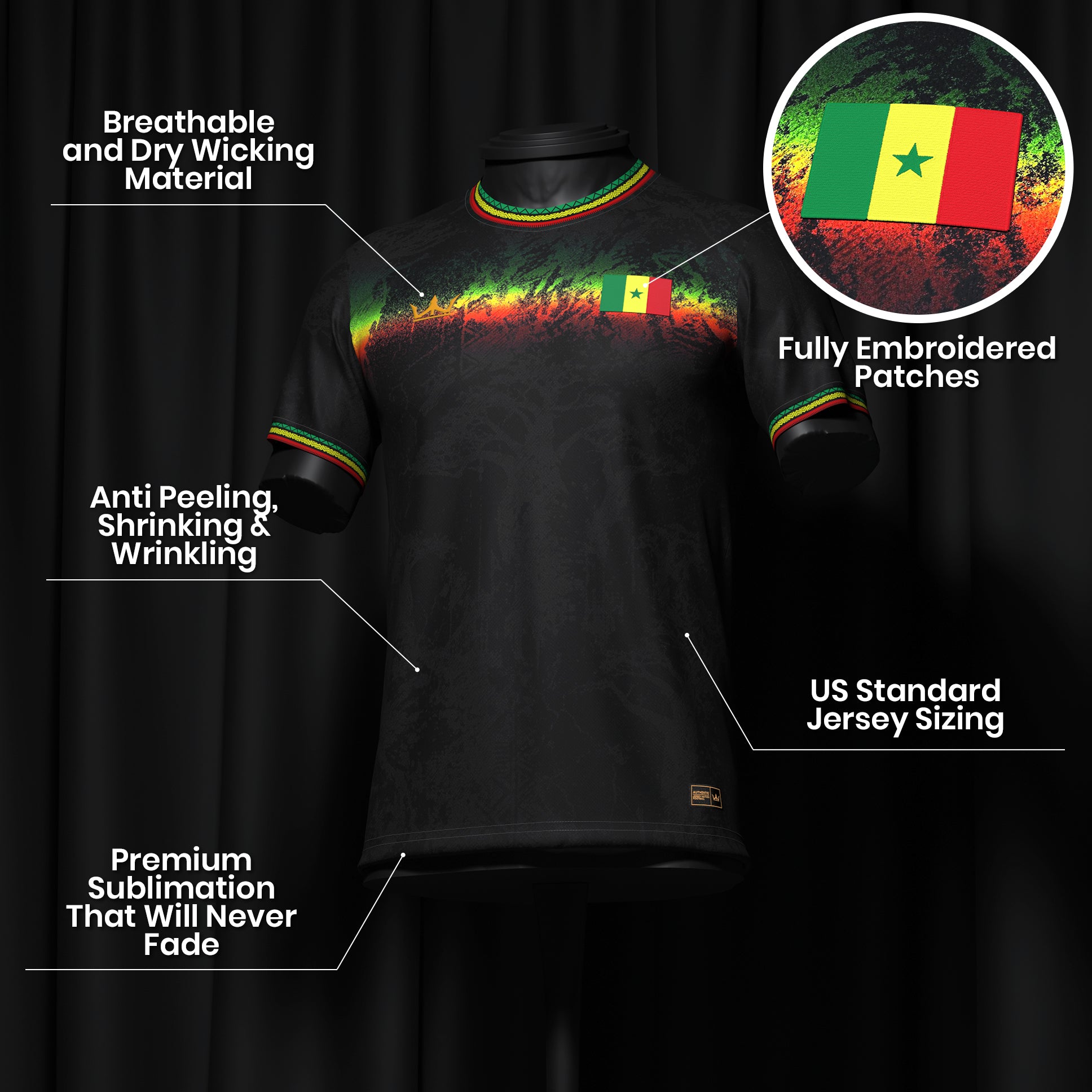 Senegal Heritage Custom Football Jersey